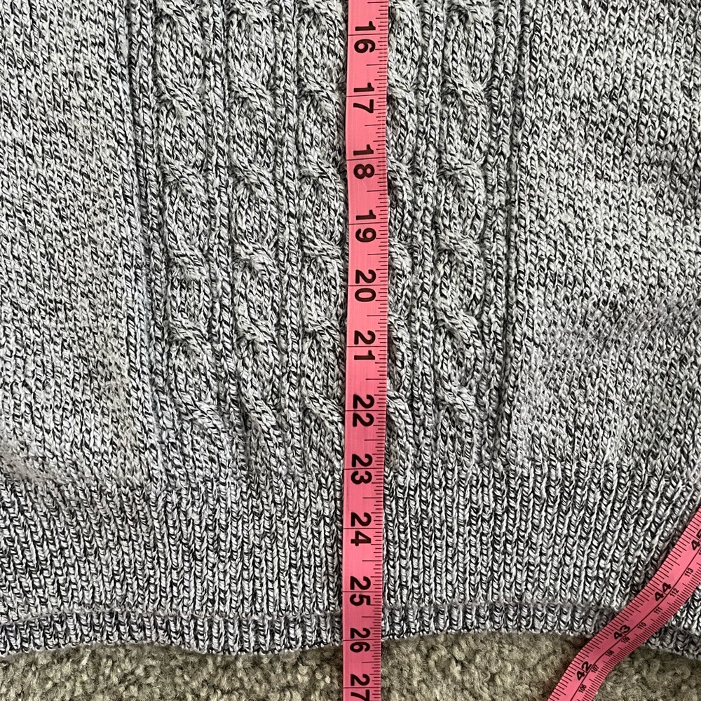 Karen Scott Cable-Knit Crew Sweater with Button Detail - Picture 4 of 5